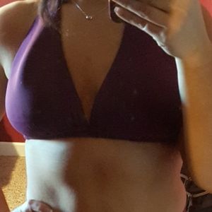 Purple String Bikini Top